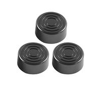 Denash Protector Superior de Interruptor de Pie de 3 Piezas, Parachoques ABS para Pedal de Efecto de Guitarra, con Color Negro para un Paso Más Cómodo (BLACK)