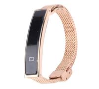 Denash Pulsera Inteligente, Elegante Rastreador de Ejercicios Resistente Al Agua con Notificación de Llamadas Entrantes y Contador de Pasos, Compatible con Varios Teléfonos Inteligentes (Gold)