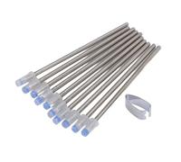 Denash Recambios de Bolígrafo Ultrafinos de Metal de 0,5 Mm para Bolígrafos Electromagnéticos, Escritura Más Suave, para Tech 3/4, 10 Unidades