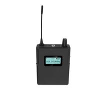 Denash Receptor IEM Inalámbrico 902-928MHz Auricular LCD LCD, 50m Al Aire Libre de 100m, 3,5 Mm, 10 Horas de Tiempo de Trabajo, 4 Puntas de Oído, Pantalla LCD de Pantalla LCD