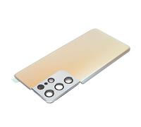 Denash Reemplazo de la Cubierta Trasera de Vidrio Premium para el Kit S21 Ultra Incluyado S21 Una Instalación Fácil Ideal para Bricoladores y Reparación de Teléfonos Dañados (Silver)