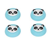 Denash Reemplazo -Silikon -Thumas para/Controlador, Lindo Diseño de Panda para Evitar Descuentos con los Dedos, 4pcs (Blue)