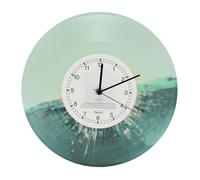 Denash Reloj de Pared Redondo Silencioso Moderno Que No Es Titulante Fácil de Leer Reloj de Pared Tranquilo para Sala de Estar, Dormitorio, Cocina de Material de Abdominales (Verde Oscuro)