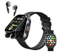 Denash Reloj Inteligente 2 en 1 con Auriculares, HD Pantalla Táctil de 2,01", 100 + Modos Deportivos, Monitor de Actividad Física con Frecuencia Cardíaca y Sueño para iOS y Android