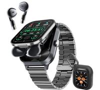 Denash Reloj Inteligente con Auriculares, Inalámbricos Pulsera de Actividad 2 en 1, 2,01 Pantalla HD, Rastreador de Ejercicios,NFC, Oxígeno en Sangre Monitor de sueño para Android e iOS