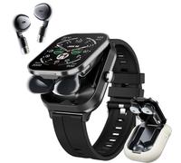 Denash Reloj Inteligente con Auriculares, Inalámbricos Pulsera de Actividad 2 en 1, 2,01 Pantalla HD, Rastreador de Ejercicios,NFC, Oxígeno en Sangre Monitor de sueño para Android e iOS
