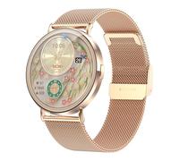 Denash Reloj Inteligente Mujer, Rastreador de Fitness Ultra Delgado de 7.3 MM con Ritmo Cardíaco/sueño/Monitor de Ciclo Fisiológico, Más de 110 Modos Deportivos para iOS y Android
