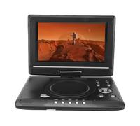 Denash Reproductor de DVD Portátil de 9,8 Pulgadas con Altavoces Duales Integrados, Películas en Disco 3D, para el Hogar, Reproductor de DVD para Coche Compatible con USB, Control (Enchufe de la UE)