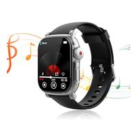 Denash Reproductor de Mp3 Portátil, Bluetooth 5.4 Player de Música con Pantalla Táctil con Rastreador de Ejercicios, Altavoz y Grabadora de Voz para Escuchar Música, Entrenamiento (16G)