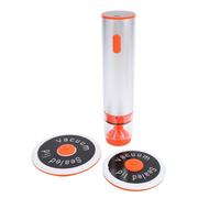 Denash Sellador de Vacío de Mano Compacto, Potente Succión de 60 KPa, Batería Recargable, Pantalla LCD, Sellador de Alimentos Portátiles, para Uso Doméstico, con Función de Inflación (ORANGE)