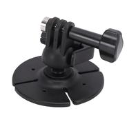 Denash Soporte de Cabeza Esférica Giratoria de 360° para Cámara de Acción con Adaptador de 2 Clavijas y Base Adhesiva Fuerte para Casco de Coche, Motocicleta y Escritorio