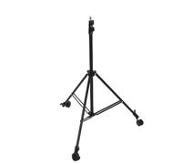 Denash Soporte de Luz de Fotografía Telescópica, Trípode Plegable de 2.1m con 3 Ruedas y Frenos para Grabación de Video en Vivo
