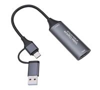 Denash Tarjeta de Captura de Vídeo, Dispositivo de Captura 4K HD USB 3.0 de Baja Latencia con Entrada para Streaming, Juegos, Enseñanza, Conferencias y Retransmisiones en Dir