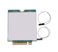 Denash Tarjeta de Red de Módulo 4G DW5824E, Cat 6 300Mbps Módulo de Tarjeta WWAN con Antena, Chipset Snapdragon X12 LTE para,