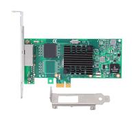 Denash Tarjeta de Red Gigabit de 1G, Adaptador Ethernet PCIE 2.0 X1 con Dos Puertos RJ45 y Chip Controlador I340 T2, para Servidores, Ordenadores de Sobremesa y PC