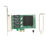 Denash Tarjeta de Red PCIE Nic, 4 Puertos RJ45 Tarjeta Adaptadora PCI Express Ethernet LAN de Red Gigabit Ethernet para Server para para VMware