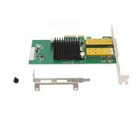 Denash Tarjeta de Red PPIAL Dual Porta SFP Gigabit Ethernet Pestaña para Dispositivos de Servidor, 10/10/1000 MBPS IEEE 802.3ad LAN Escuela para los Serve de Wines,