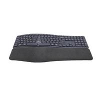 Denash Teclado Dividido Ergonómico Inalámbrico, 111 Teclas Modo Dual con Reposo de Muñeca PU e Inclinación Ajustable, USB C Recargable para Victorias