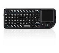 Denash Teclado inalámbrico con Panel táctil, Teclado táctil inalámbrico de 2,4 GHz Teclado Ultrafino Recargable con retroiluminación USB Teclado de tamaño pequeño para PS3 / 4, Xbox 360