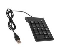 Denash Teclado Numérico con Cable, Teclado Numérico USB de 18 Teclas Teclado Numérico Plug and Play Ultradelgado Teclado Portátil de Contabilidad Financiera para Computadora Portátil PC