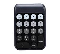 Denash Teclado Numérico Inalámbrico de 18 Teclas 2.4G y Teclado Numérico Bluetooth con Pulsaciones Suaves y Silenciosas Teclas Ergonómicas para Hojas de Cálculo de Entrada de Da (Black)