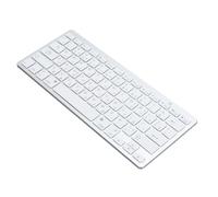 Denash Teclado, Teclado Ultradelgado con Almohadilla Amortiguadora de Impactos en Idioma Bilingüe para PC (Arábica)