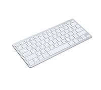 Denash Teclado, Teclado Ultradelgado con Almohadilla Amortiguadora de Impactos en Idioma Bilingüe para PC (Ruso)