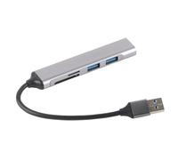 Denash USB 3.0 Hub Moni Mini Divisor Portátil con Puertos USB2.0 Estándar para Expansión de Puertos Múltiples en el GO [1 X USB3. Centro]