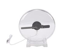 Denash Ventilador de Holograma 3D, Máquina de Publicidad con Holográfico con Cubierta Transparente y Tarjeta de Memoria Incorporada, para Exhibición Comercial y Promoción