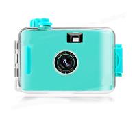 Denash Vintage Apacer Film Camera con Miniatura Automática Compacta para Entusiastas de Fotos Retro y Viajeros (Estandarte Oficial Azul Claro)