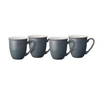 Denby 416041113 Juegos de Tazas, Gres, Gris fósil