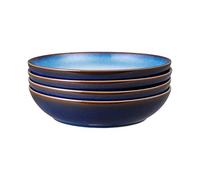 Denby 421048944 Blue Haze-Juego de Cuencos para Pasta, Gres, Azul