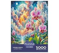 Dendrobium Orquídea Puzzles Imposible,desafío for Adults Fiori Piante Bellissimo Juego Educativo 1000 Piezas Obra De Arte De Juego De para Adultos Y Niños A Partir De 12 Años 38x26cm/1000pcs