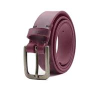 Deneau London Cinturón de piel auténtica para mujer, hecho a mano para jeans y uso casual, caja de regalo de lujo, vintage de moda, granate, M