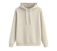 DENGJIAMY - Sudadera clásica básica con capucha para hombre, unisex, ropa de calle, moda, otoño, casual, manga larga, para hombre, beige, XL