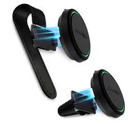 Dengthrive Soporte para Automóvil: 2 PCS Soporte Magnético de Metal para Visera Solar para Automóvil y Soporte para Ventilación de Aire para Compatible con OOONO CO-Driver NO2