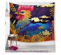 Dengxiny - Tapiz de animales de dibujos animados para colgar en la pared, manta de playa de arena, manta para camping, tienda de campaña, colchón de viaje, tapiz bohemio para dormir