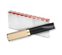 Denicotea Boquilla Corta para Cigarrillos, Negra/Dorada + Filtro