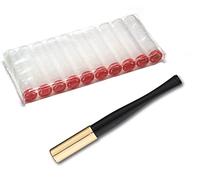 Denicotea Lady Ejector Series - Soporte para cigarrillos con ranura para filtro y 10 filtros gratis, color negro, añade estilo y sofisticación, evita labios y dedos manchados, ingeniería alemana,