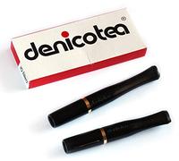 Denicotea - Soporte para cigarrillos (incluye 10 filtros adicionales), color negro