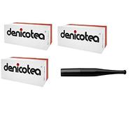 Denicotea Stühmeier-Denicotea - Filtros para cigarrillos, 150 unidades, color negro