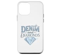 Denim And Diamonds Faded Vintage Carcasa para iPhone 12 mini