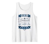 Denim and Diamonds Western Cowgirl Glam Style para Mujeres y Camiseta sin Mangas