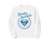 Denim and Diamonds Western Cowgirl Glam Style para Mujeres y Sudadera