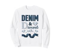 Denim and Diamonds Western Cowgirl Glam Style para Mujeres y Sudadera