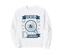 Denim and Diamonds Western Cowgirl Glam Style para Mujeres y Sudadera