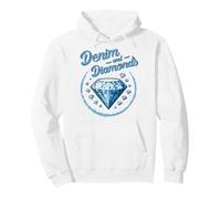 Denim and Diamonds Western Cowgirl Glam Style para Mujeres y Sudadera con Capucha