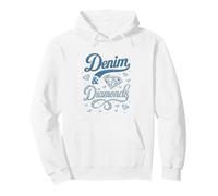 Denim and Diamonds Western Cowgirl Glam Style para Mujeres y Sudadera con Capucha