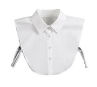 Denim Fake Collar for Women Detachable Dickey Half Shirts Blouse | False Lapel for Sweaters Dresses Costume (D)