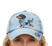 Denim Hat Men - Funny Blue Adjustable Headgear Denim Hats For Adults Cute